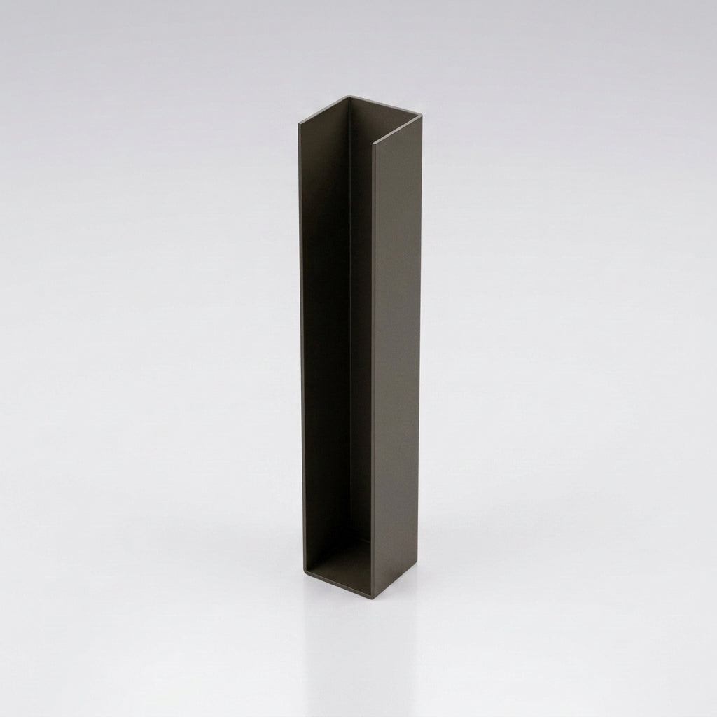 UF1 Aluminium Fascia Board Joint Cover - U Return Profile — RAL 7022