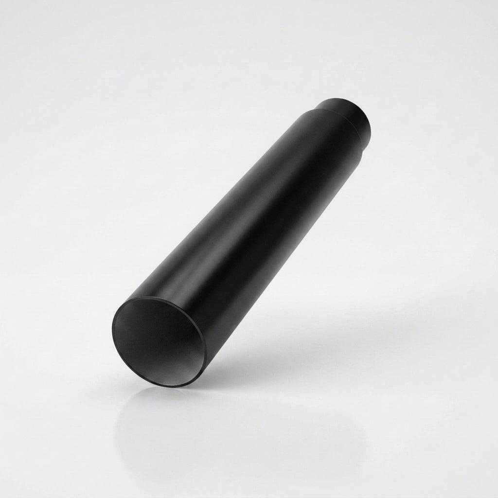Flush Joint Aluminium Downpipe 63mm Diameter × 3m Length — RAL 9005