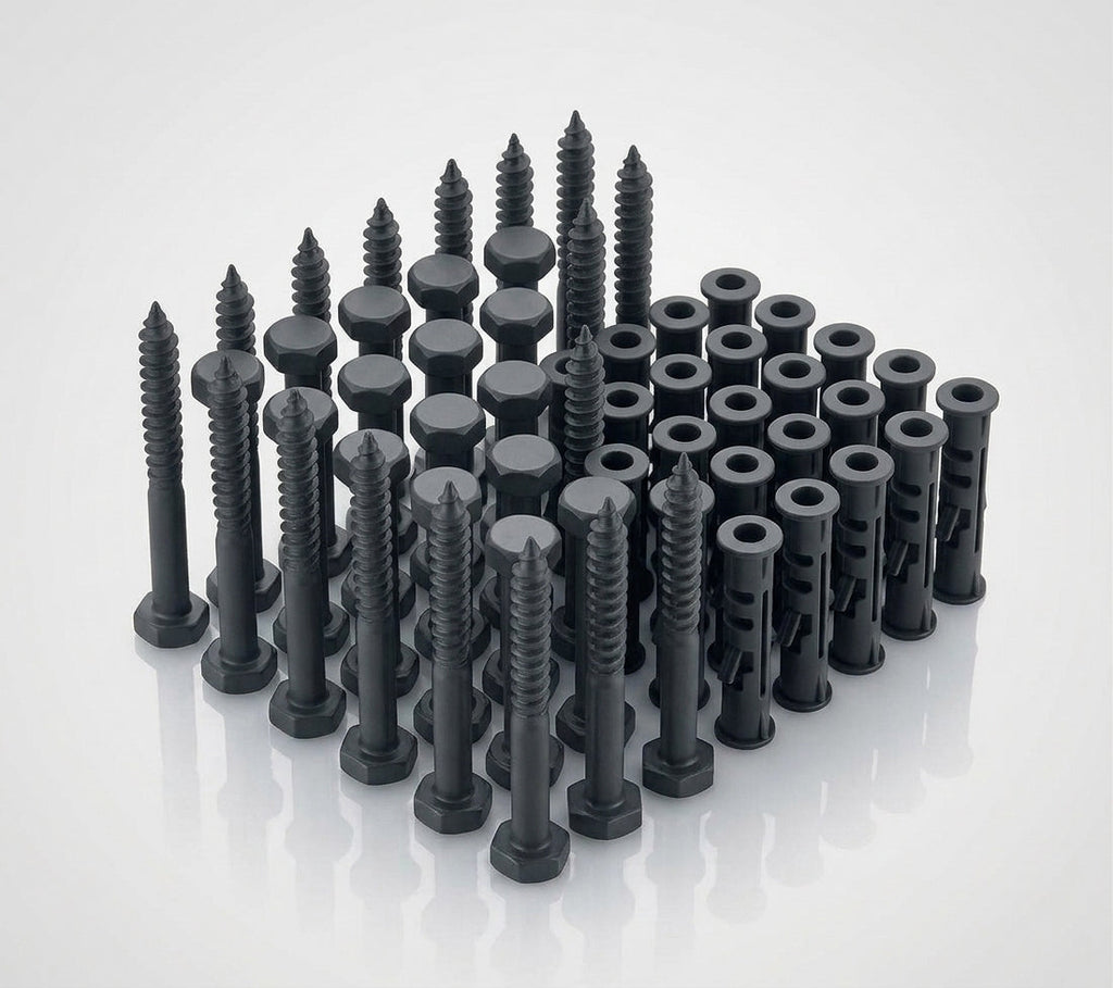 M8 x 70mm Hex Head Coach Screws, Stainless Steel (Pack of 50) — RAL 7021