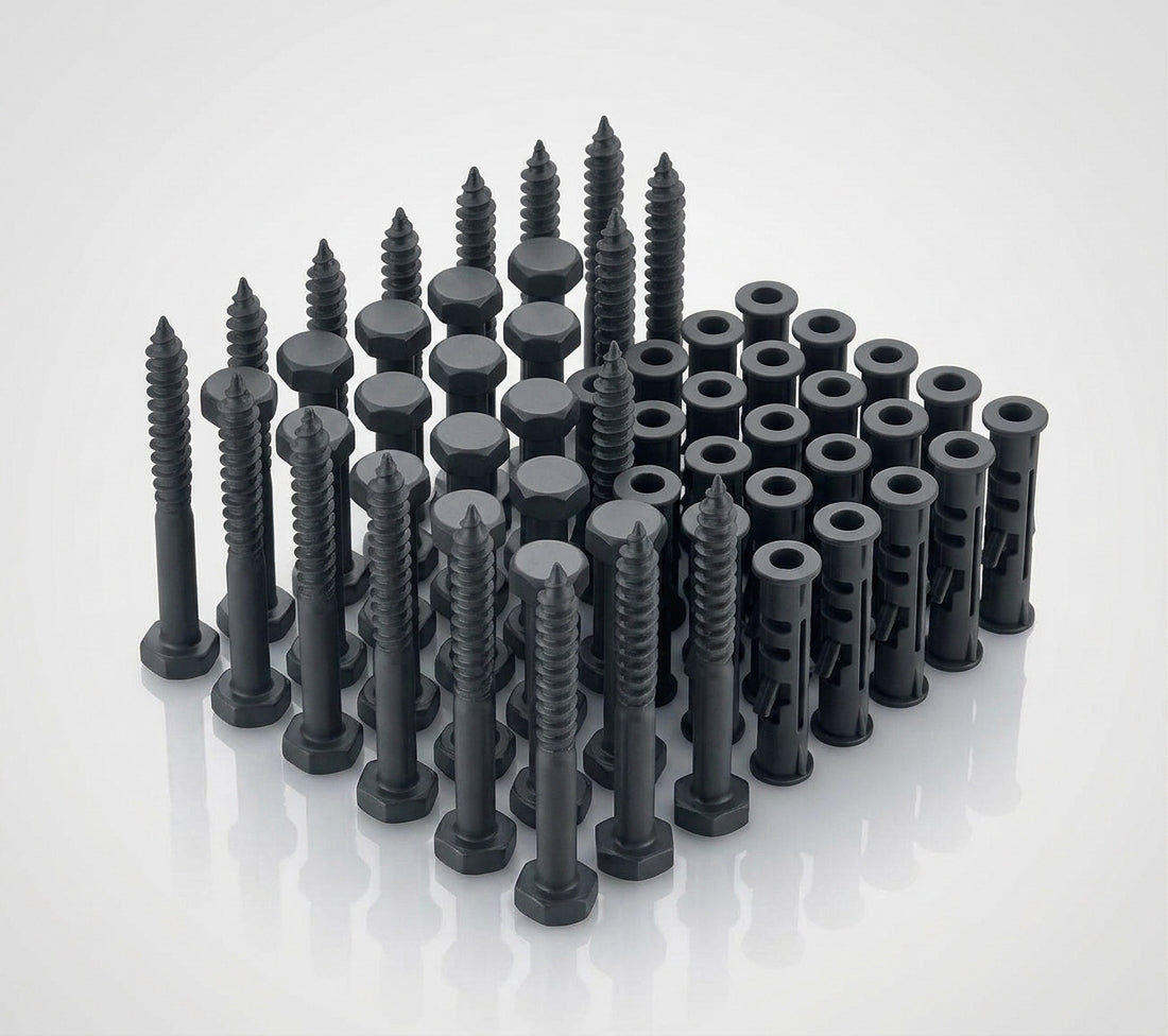 M8 x 70mm Hex Head Coach Screws, Stainless Steel (Pack of 50) — RAL 7021