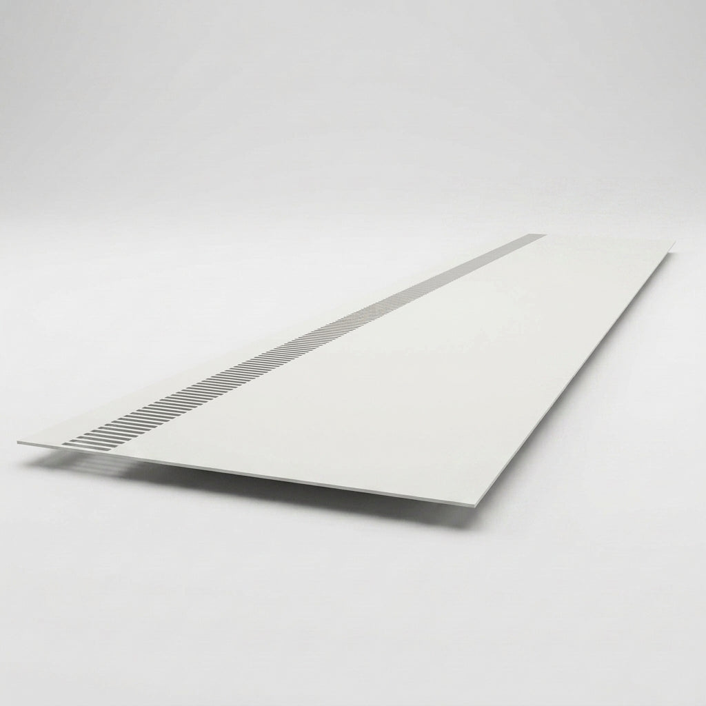 Aluminium Soffit Boards – Plain or Vented with Exterior Coating — RAL 9016 / 180mm Wide | Vented