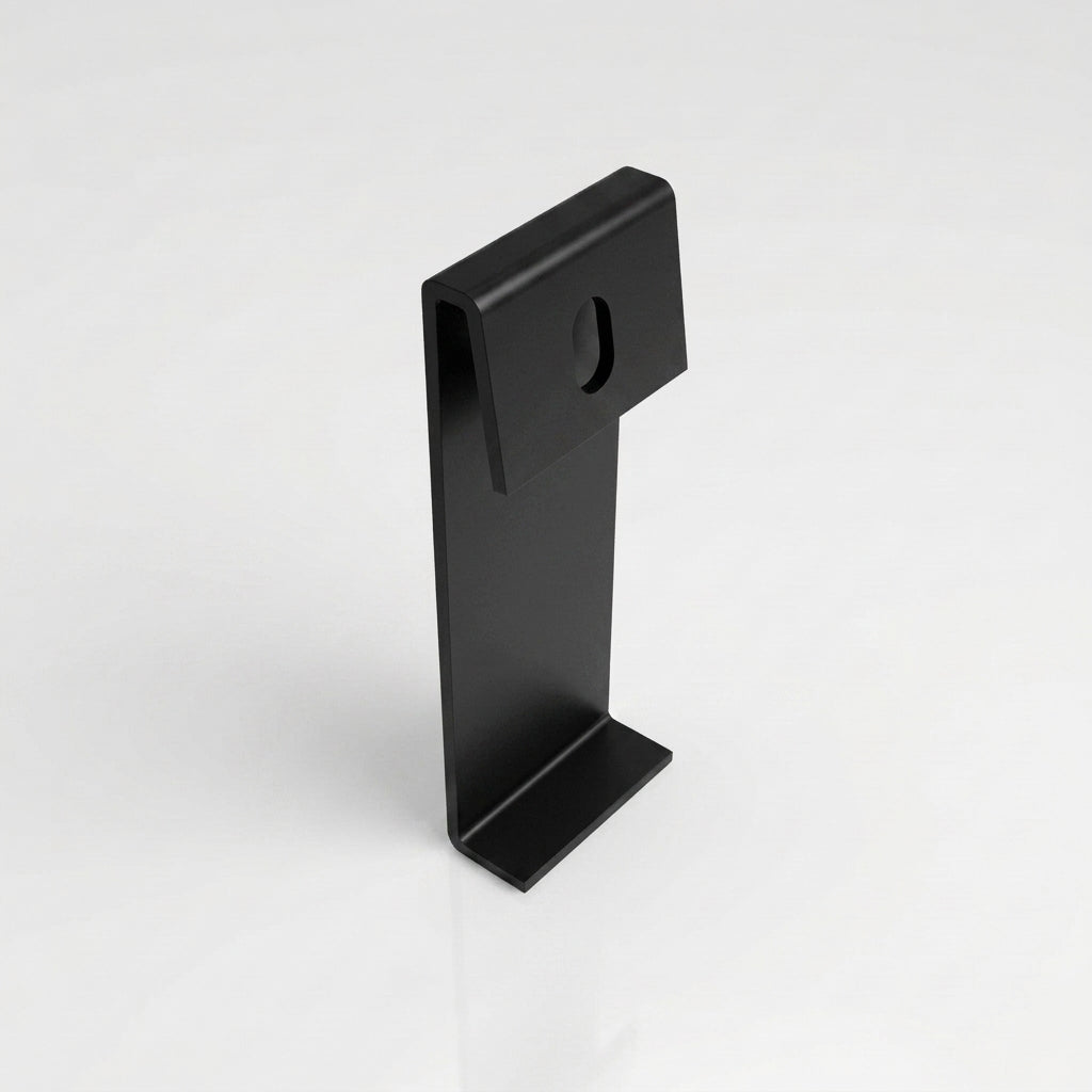 Moulded Ogee Gutter Direct Fix Bracket 125 x 100mm — RAL 9005