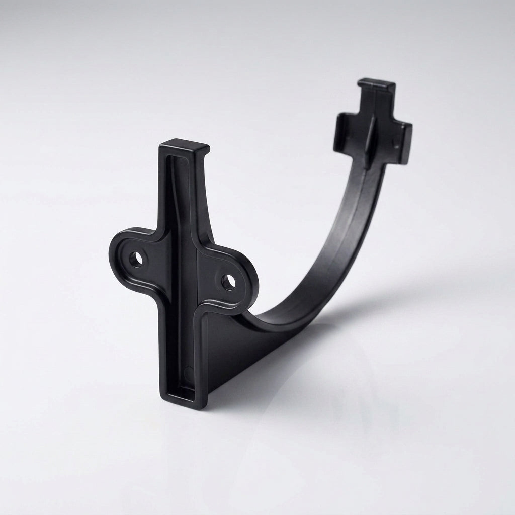 130mm Aluminium Gutter Fascia Bracket – Marine Grade Cast — RAL 9005