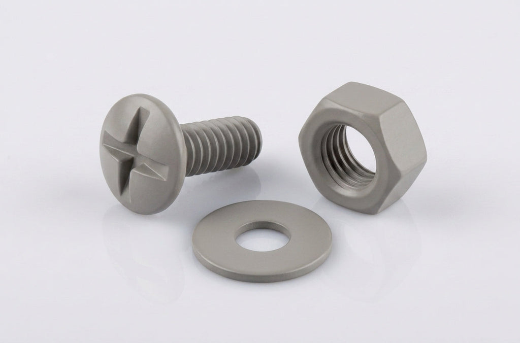 M6 Moulded Gutter Jointing Bolt, Nut & Washer Set (50 Pack) — RAL 7036