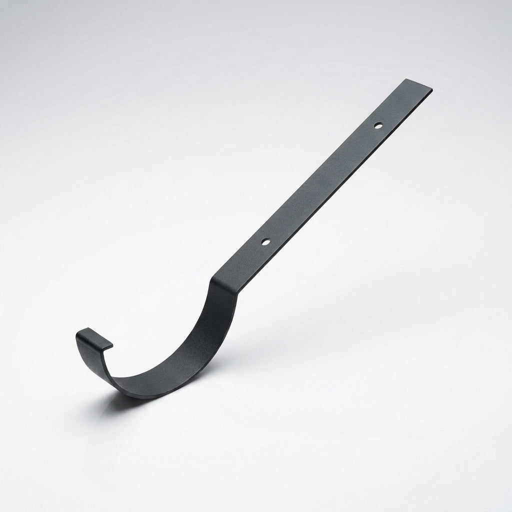 Half Round Aluminium Gutter Top Rafter Bracket 125mm — RAL 7021