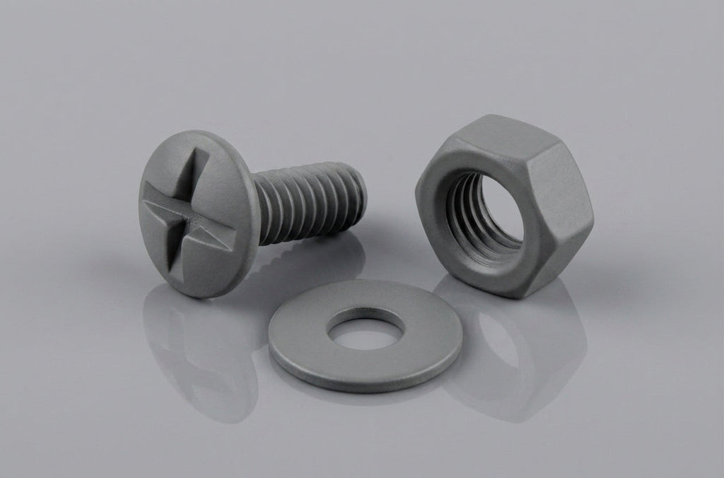 M6 Moulded Gutter Jointing Bolt, Nut & Washer Set (50 Pack) — RAL 7037