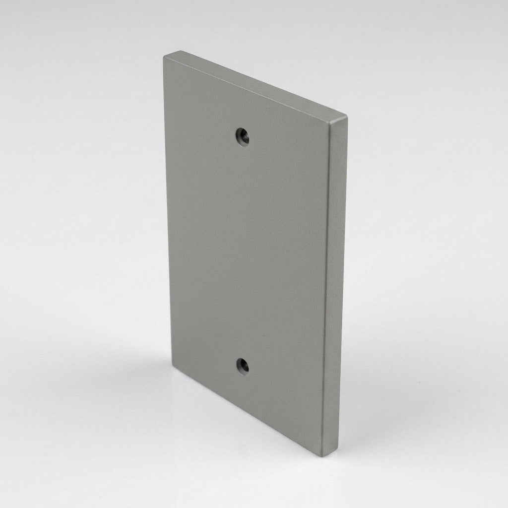 Aluminium Downpipe Access Plate 72x72mm — RAL 7036