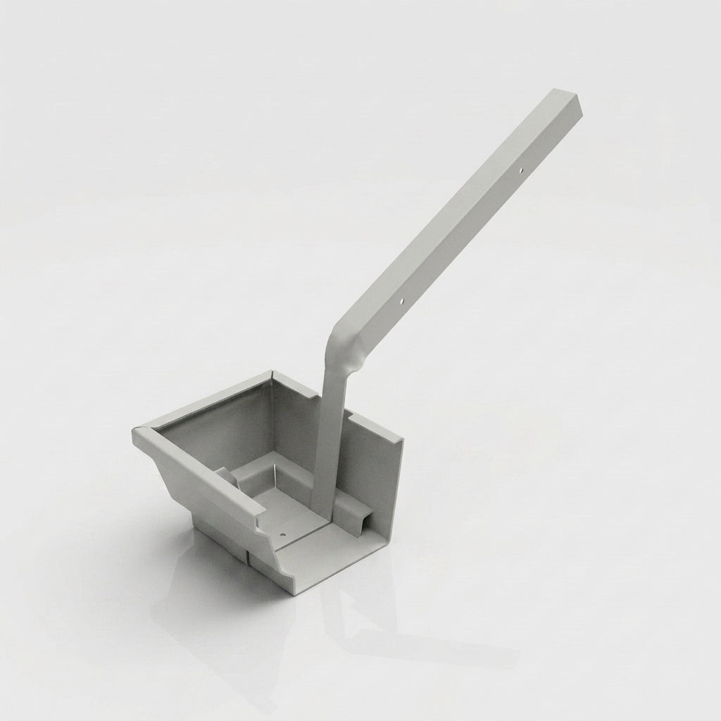 Moulded Ogee Gutter Side Rafter Bracket 125 x 100mm — RAL 7035