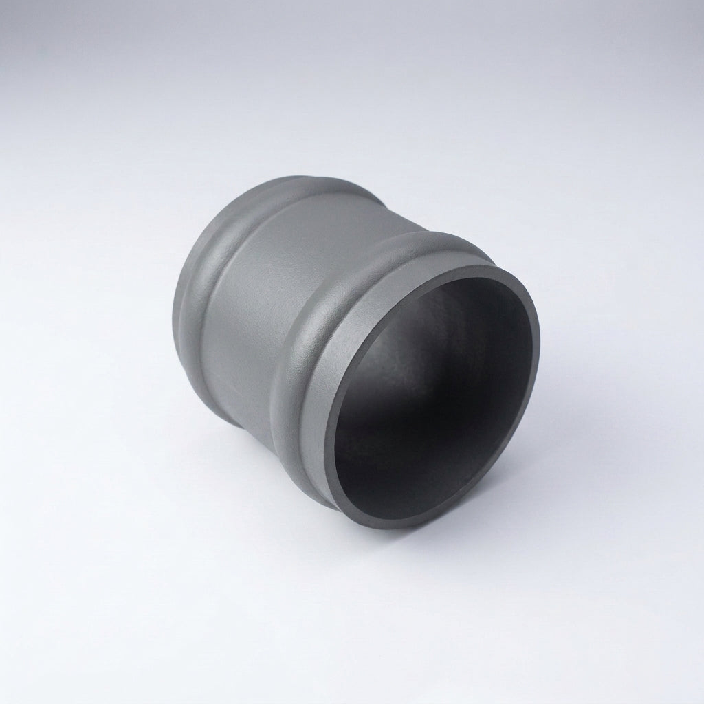 76mm Traditional Aluminium Downpipe Socket Non-Eared Spare — RAL 7037