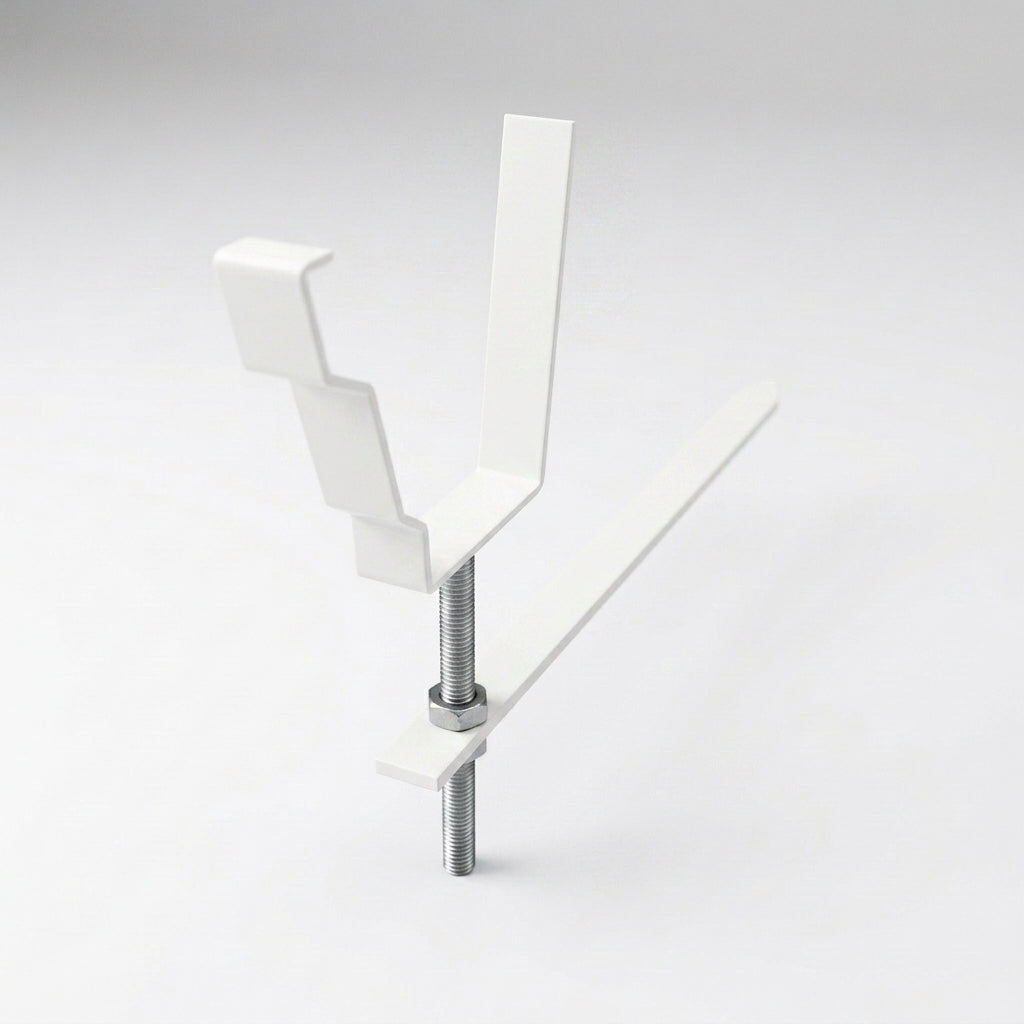 Moulded Ogee Gutter Rise and Fall Bracket 125 x 100mm — RAL 9016