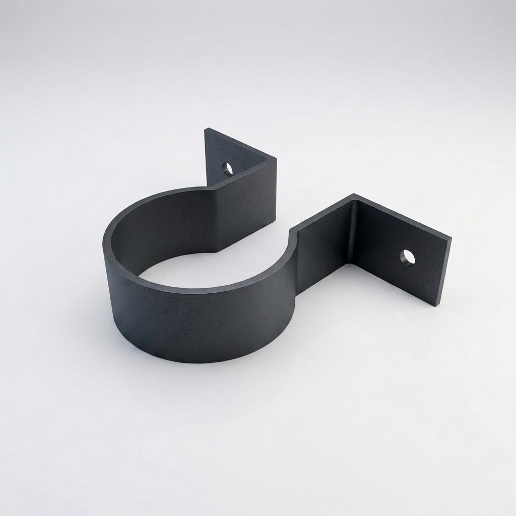 76mm Aluminium Downpipe Clip – Flush Joint — RAL 7021