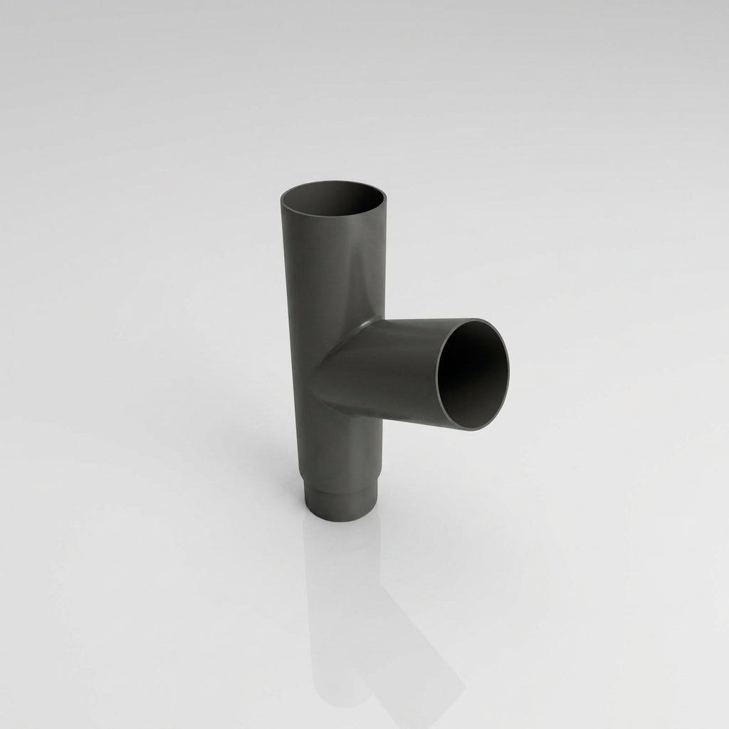 63mm Flush Joint Downpipe Branches – 92.5° or 112.5° Arms — RAL 7022 / 112.5 Deg