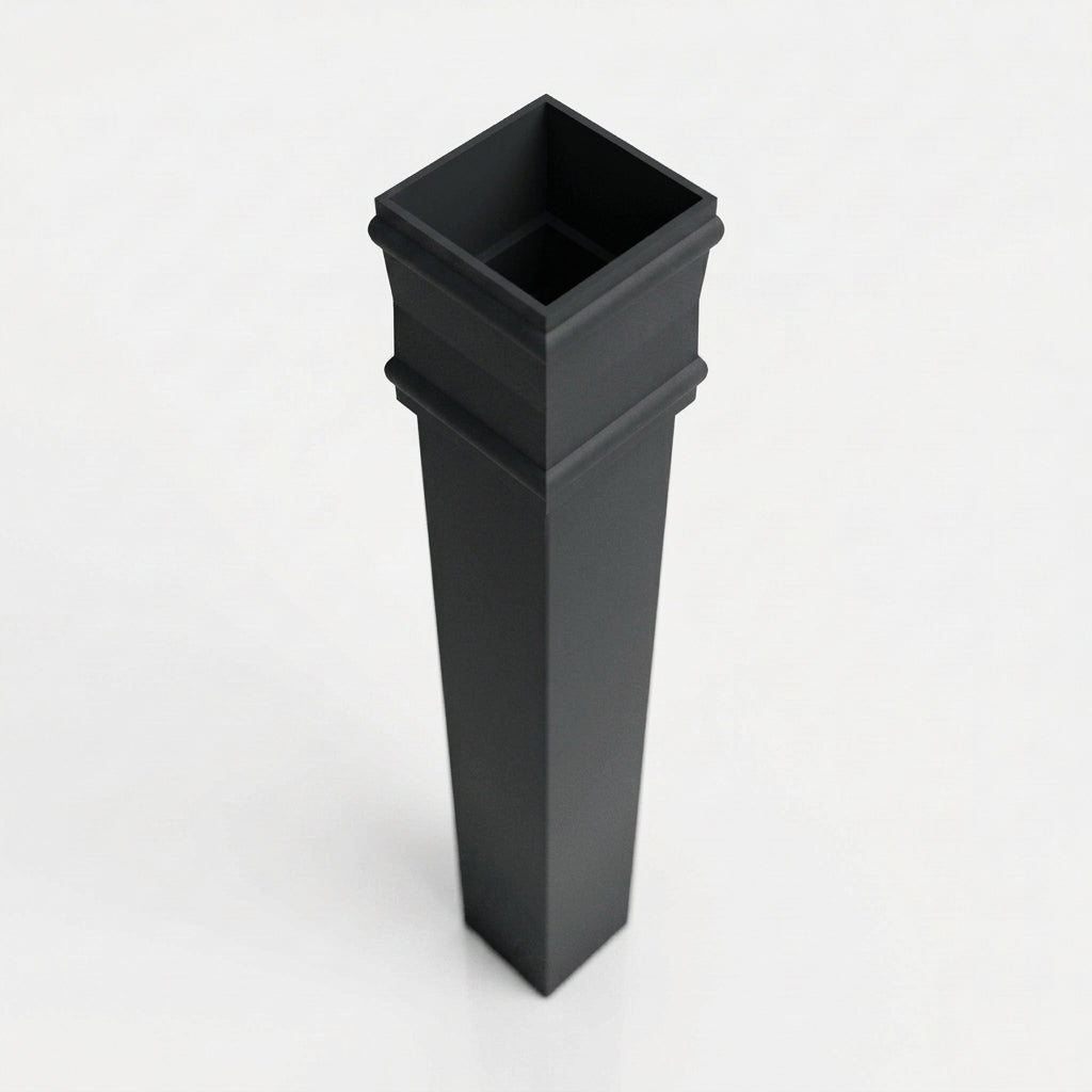 Traditional Downpipe Length 72x72mm x 3m Non-Eared Socket — RAL 7021