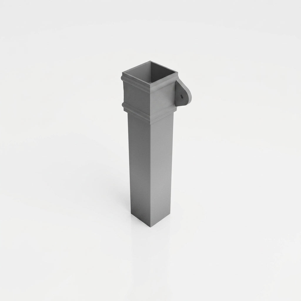 Traditional Aluminium Downpipe 72x72mm x 3m Eared Socket (view 2)