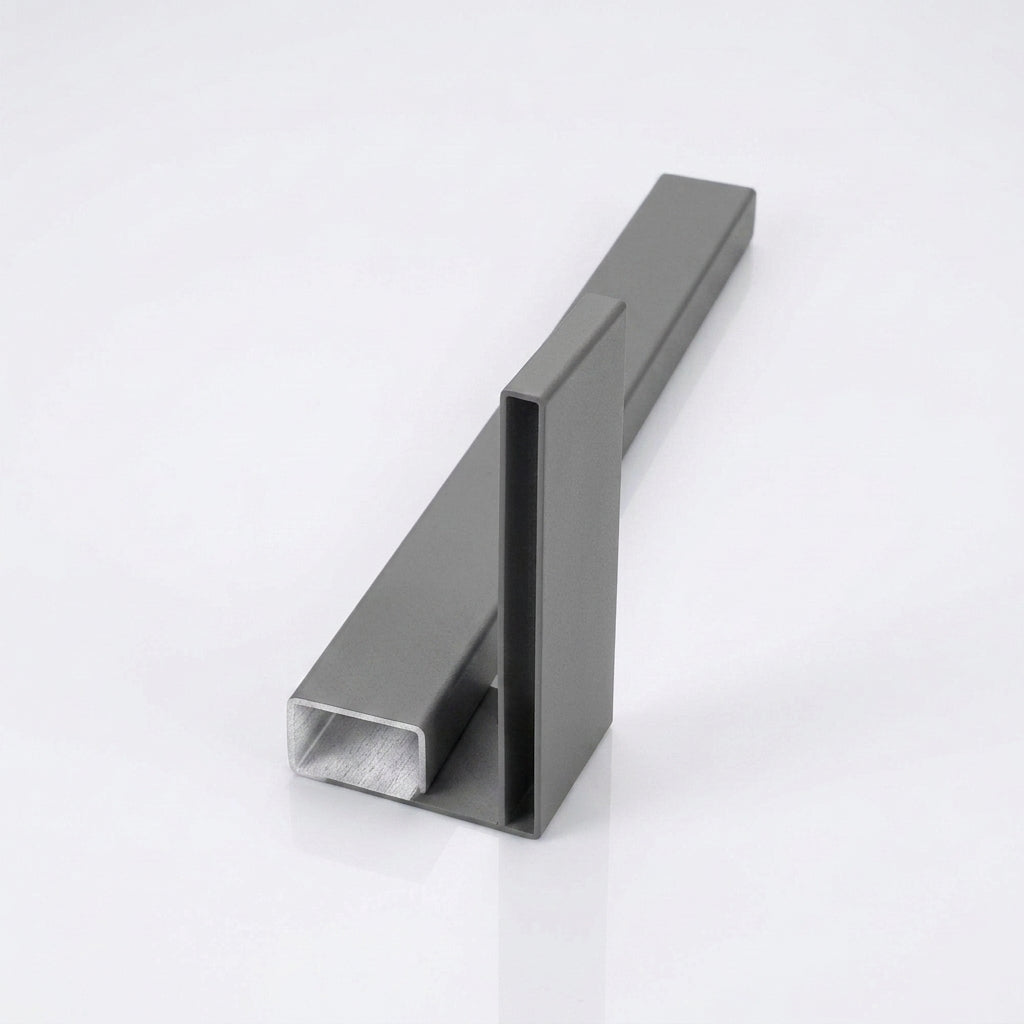 L Return Aluminium Fascia Board Joint Cover — RAL 7037