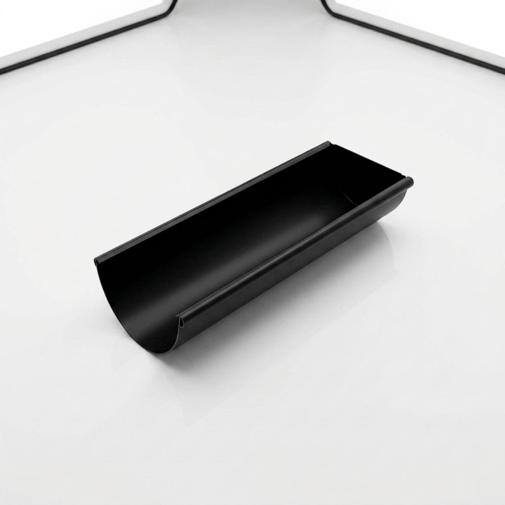 Aluminium Gutter Sample - Standard Profile — RAL 9005