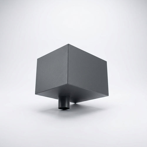 300×250×200mm Aluminium Hopper Head, 76mm Flush Joint (view 2)