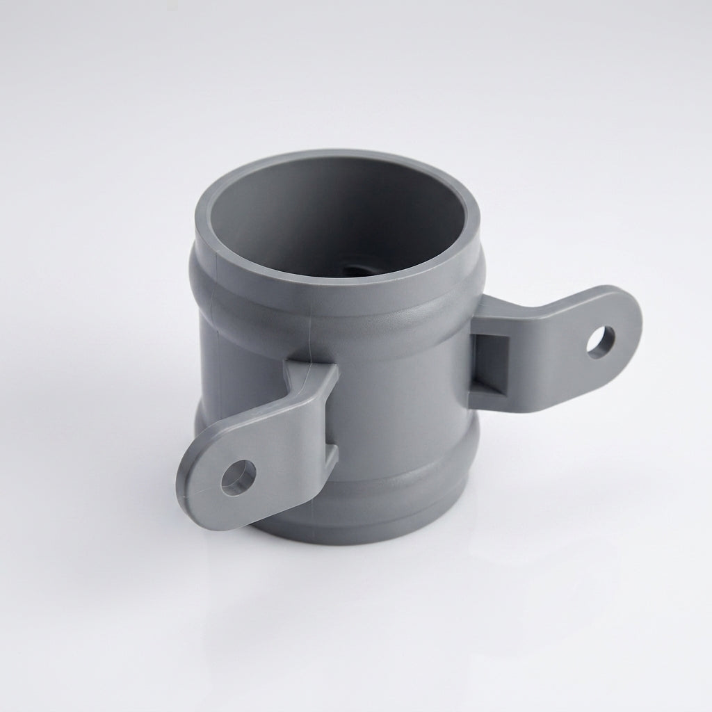 Traditional Downpipe Spare Socket 63mm Dia with Eared Fixings (view 2)