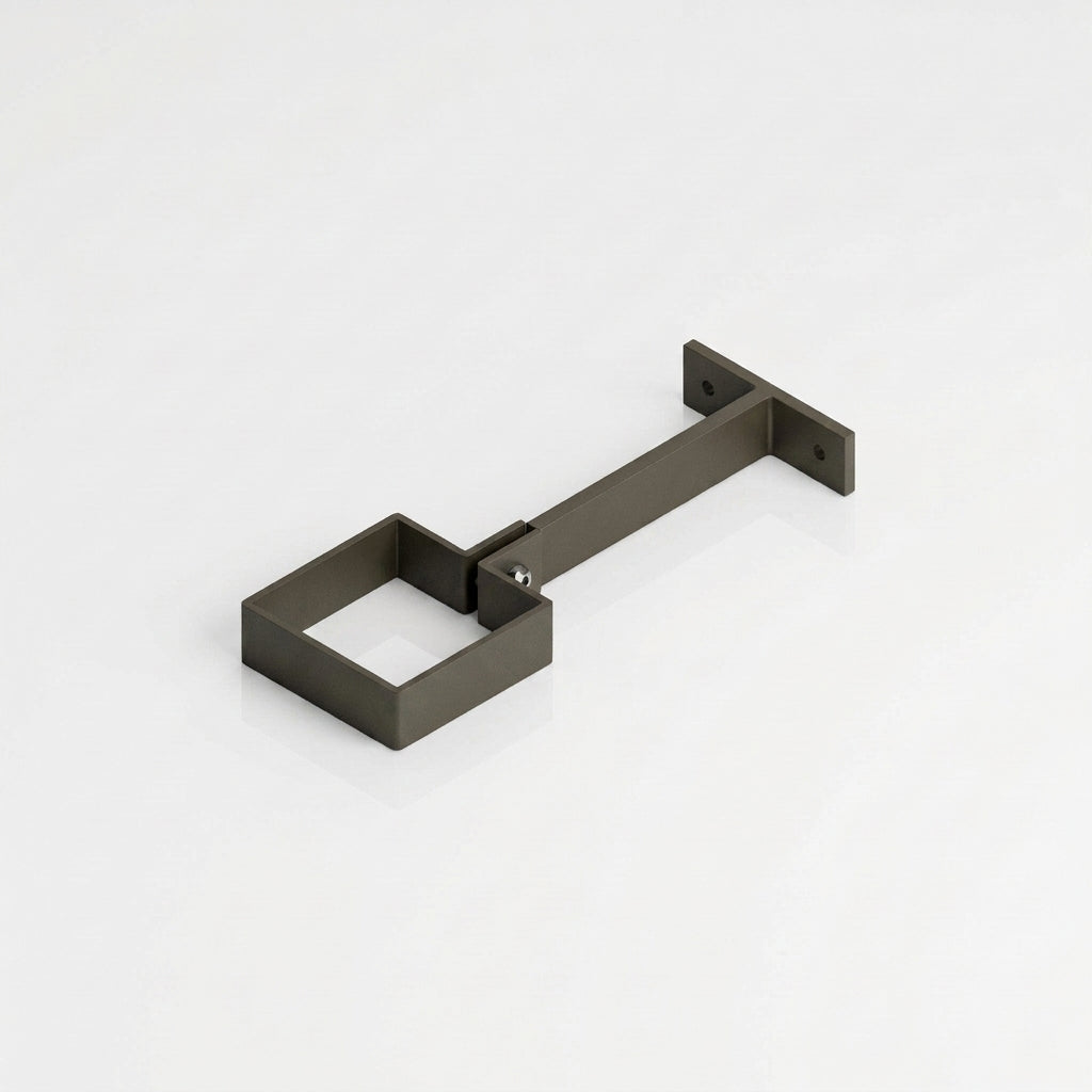 Adjustable Aluminium Pipe Clip 72×72mm – Flush Joint Downpipe — RAL 7022