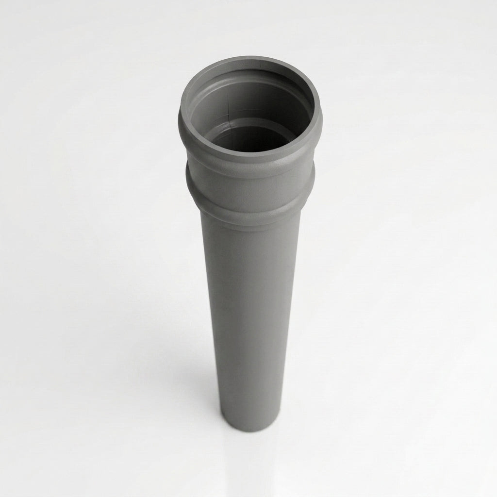 Traditional Downpipe Length 63mm Dia x 3m Non-Eared Socket — RAL 7037