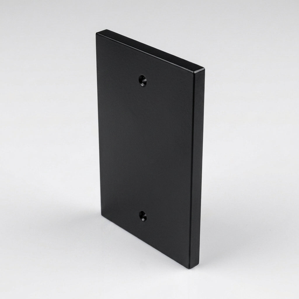 Aluminium Downpipe Access Plate 72x72mm — RAL 9005