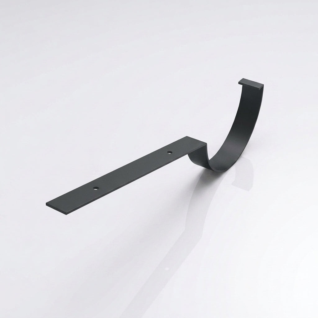 130mm Aluminium Gutter Top Rafter Bracket — RAL 7021