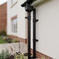 Traditional Aluminium Downpipe 76mm Diameter × 3m Eared Socket — Textured Black (in use)