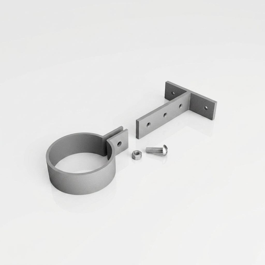 Adjustable Aluminium Pipe Clip 76mm Diameter (view 2)