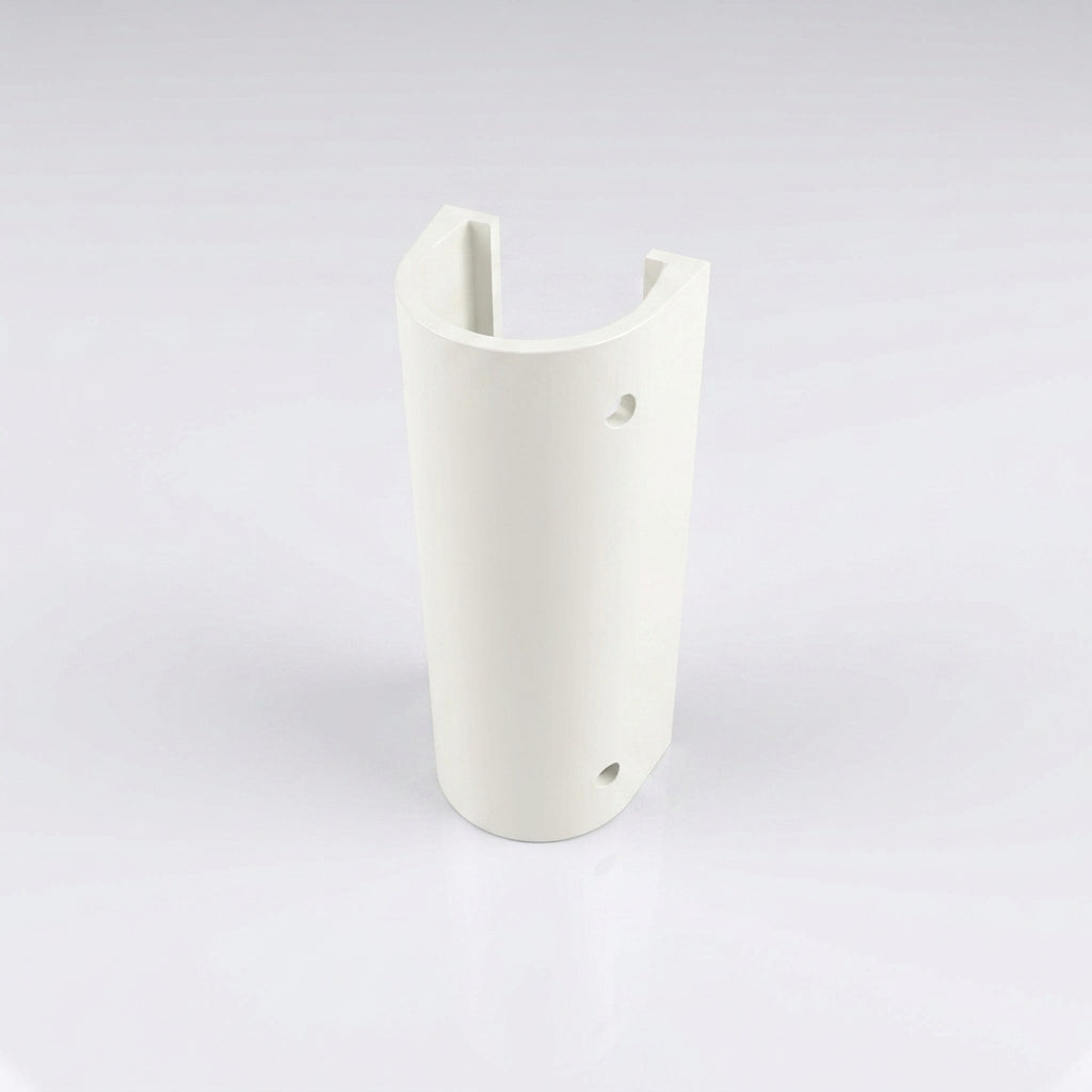 76mm Diameter Aluminium Downpipe Access Plate — RAL 9010