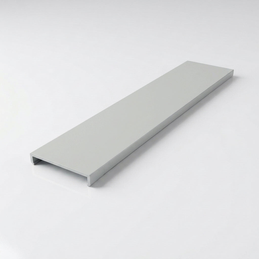 Aluminium Soffit Board Joint Cover — RAL 7035