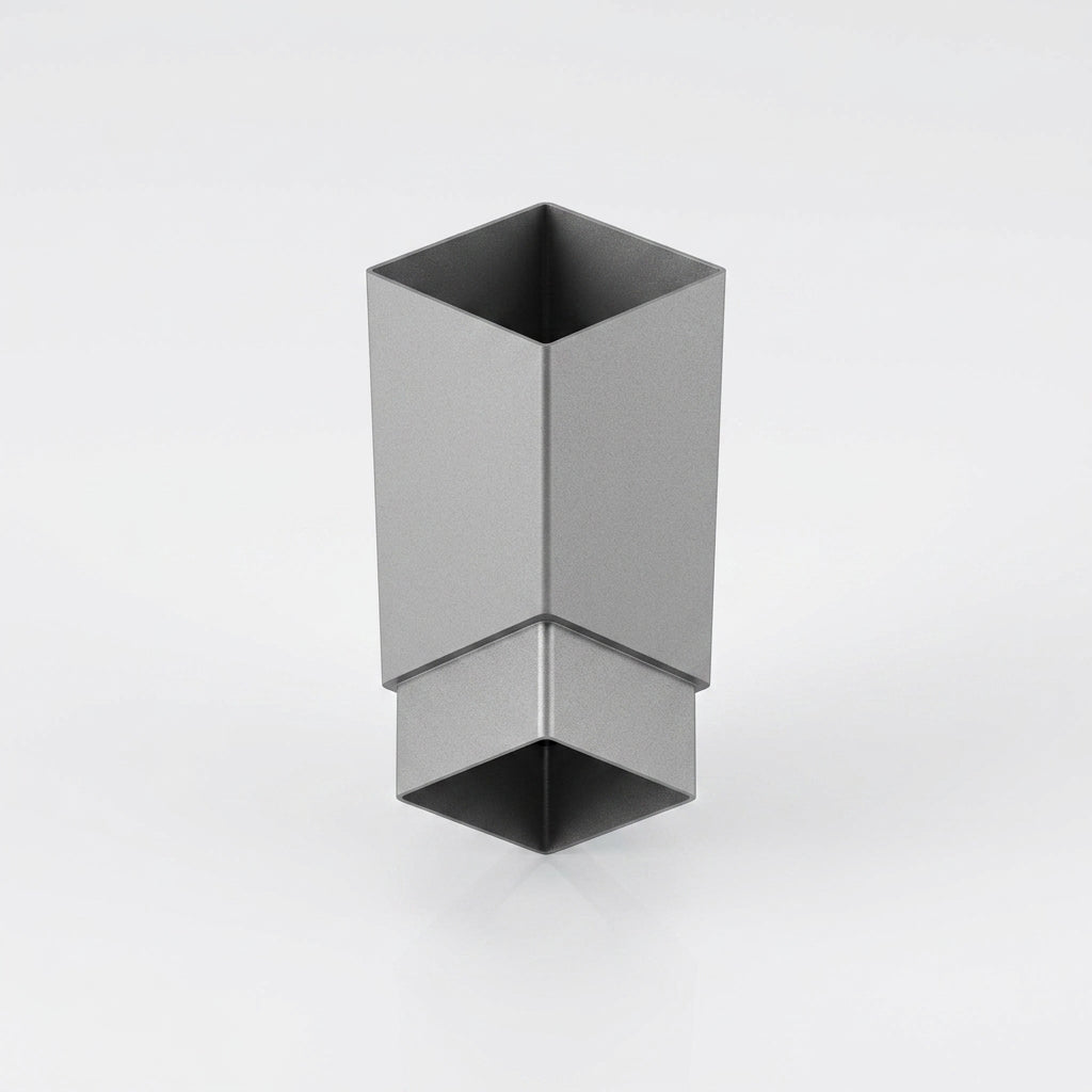 Flush Joint Aluminium Downpipe 72×72mm × 3m (view 2)
