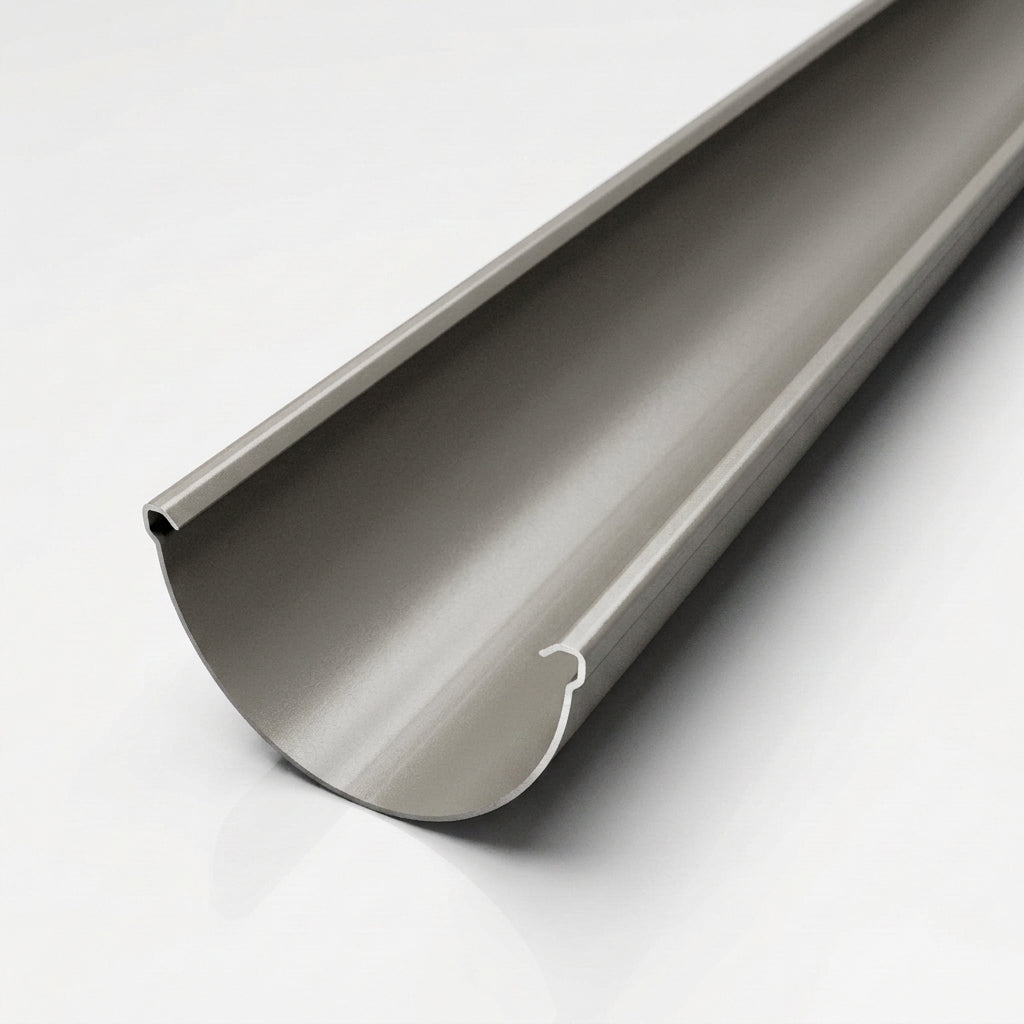 Deepflow Aluminium Gutter Length 130mm × 3m — RAL 7036