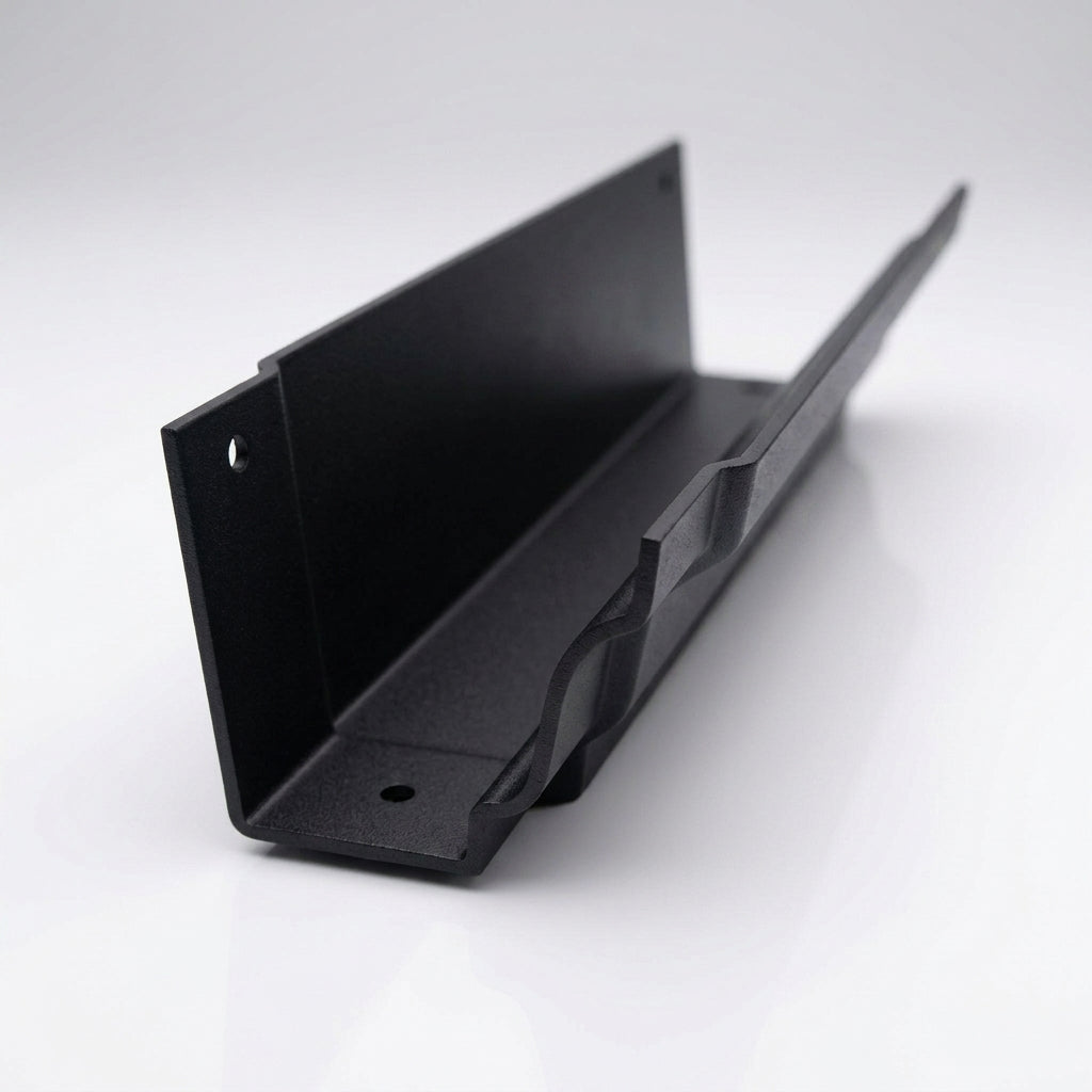 Moulded Ogee Aluminium Gutter Length 125 x 100mm x 1.83m — Textured Black