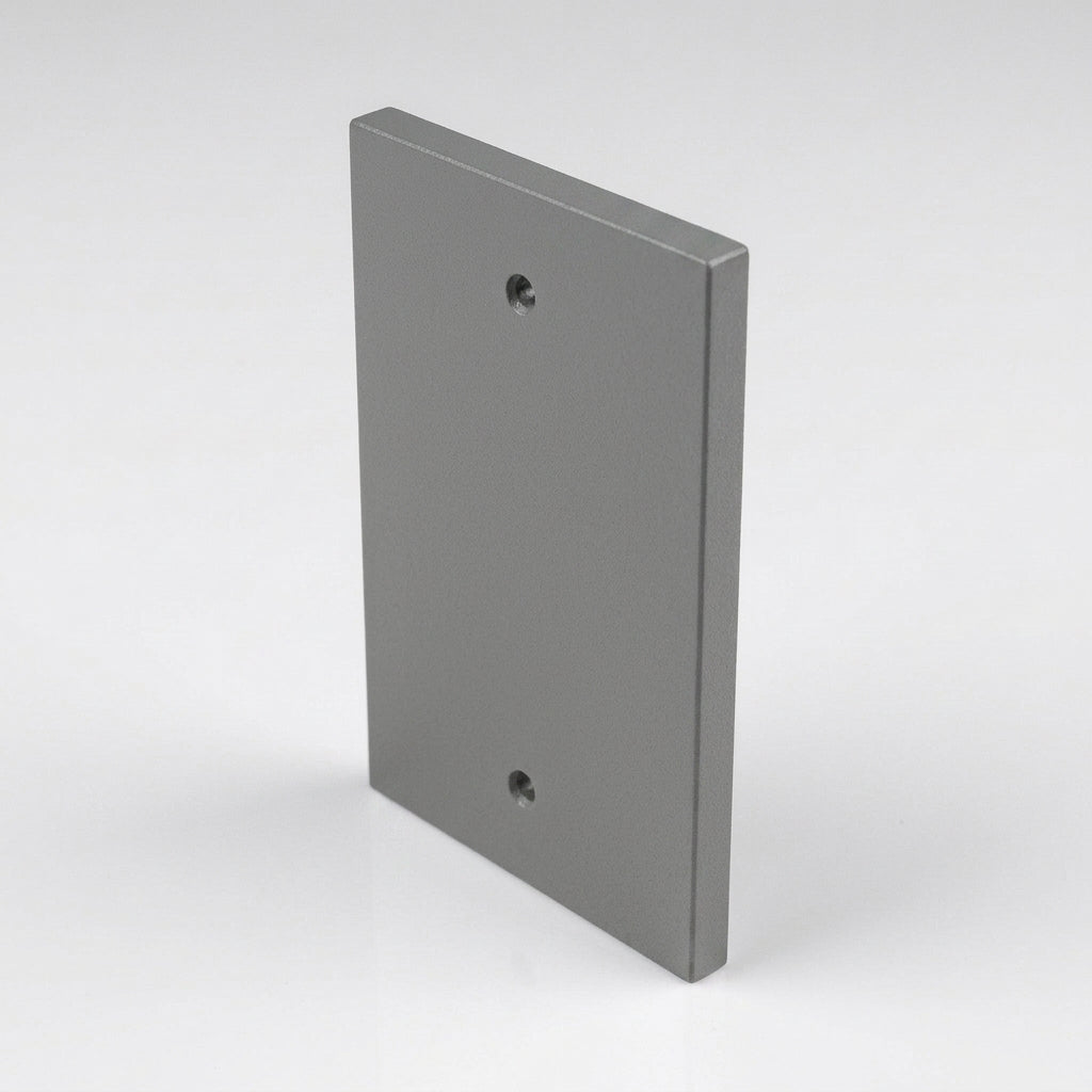 Aluminium Downpipe Access Plate 72x72mm — RAL 7037