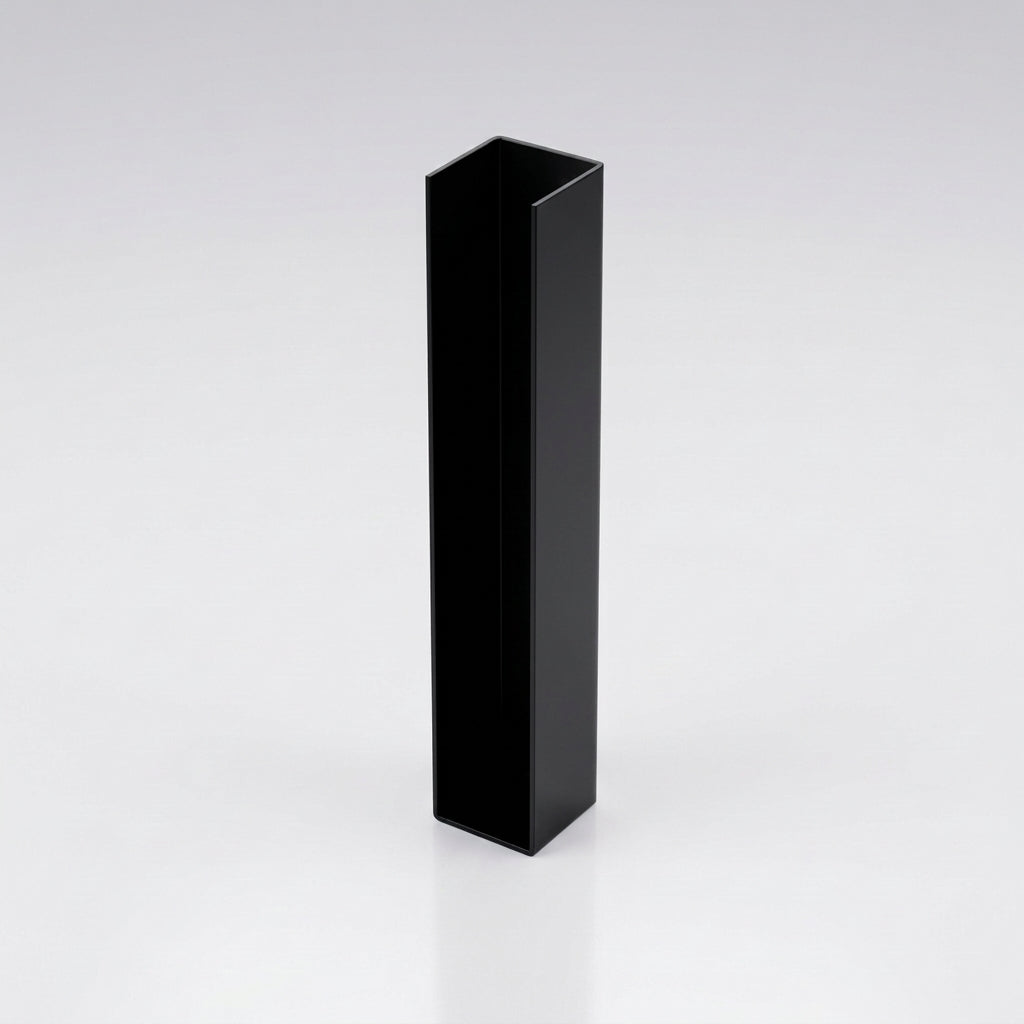 UF1 Aluminium Fascia Board Joint Cover - U Return Profile — RAL 9005