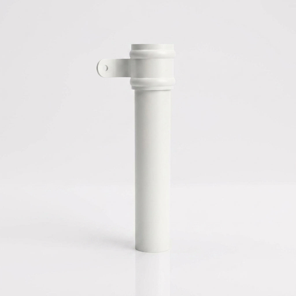 Traditional Aluminium Downpipe Sample — RAL 9016 / 63mmØ
