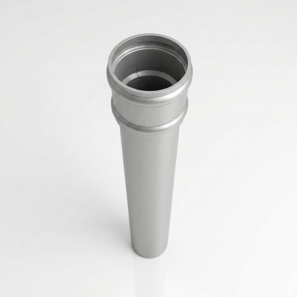 Traditional Downpipe Length 63mm Dia x 3m Non-Eared Socket — RAL 9006