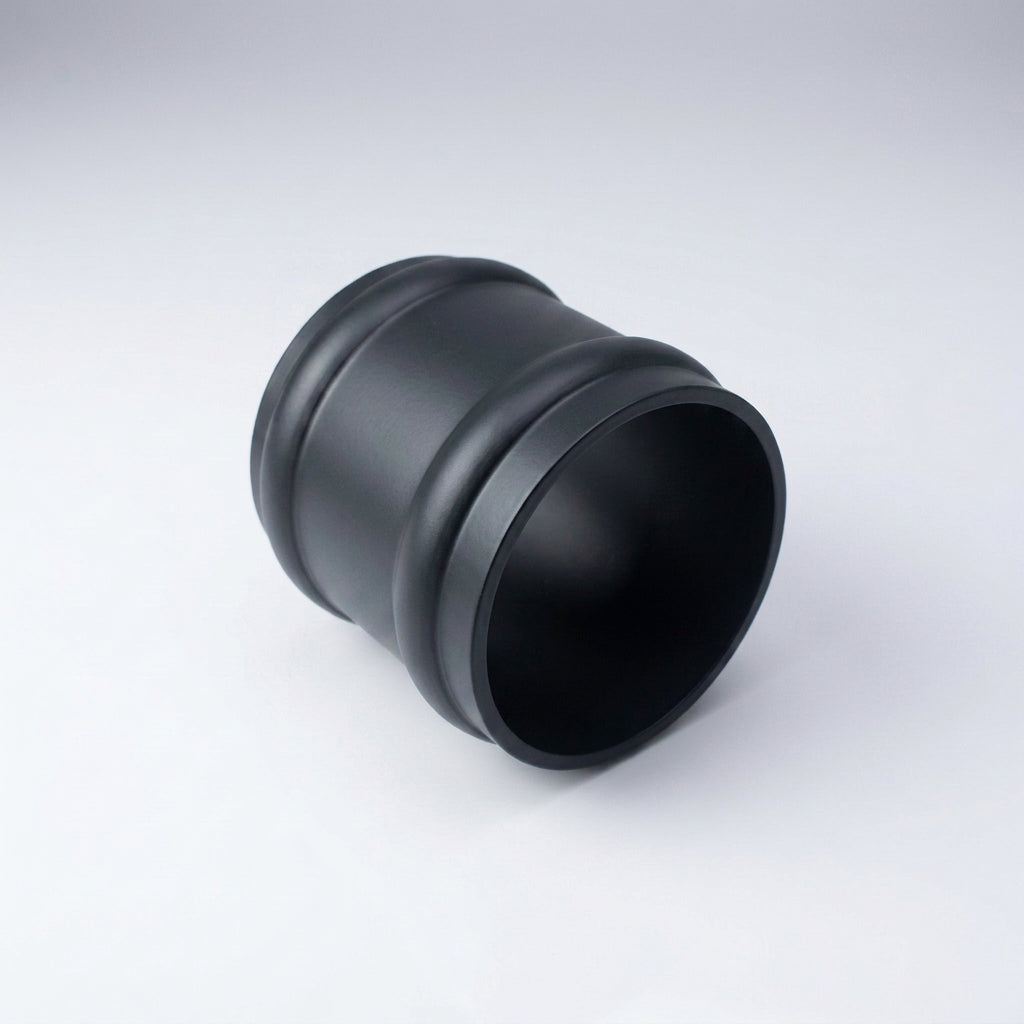 76mm Traditional Aluminium Downpipe Socket Non-Eared Spare — RAL 7021