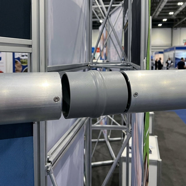Flush Joint Internal Jointer 76mm Diameter Aluminium Downpipe
