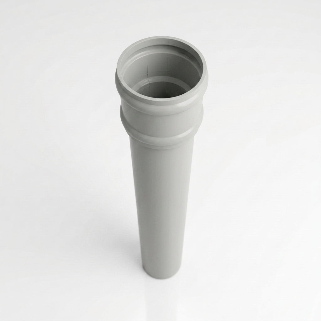 Traditional Downpipe Length 63mm Dia x 3m Non-Eared Socket — RAL 7035