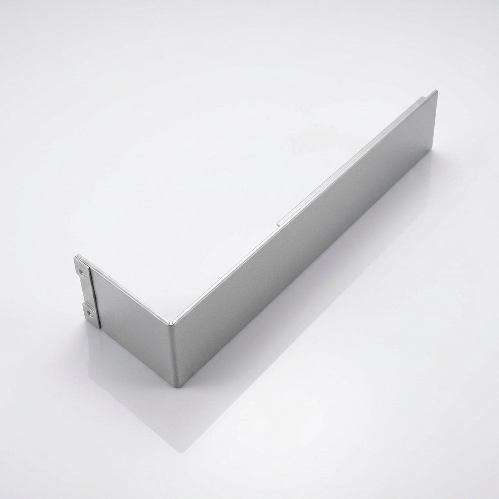 Aluminium Fascia Board Joint Cover V Return — RAL 9006