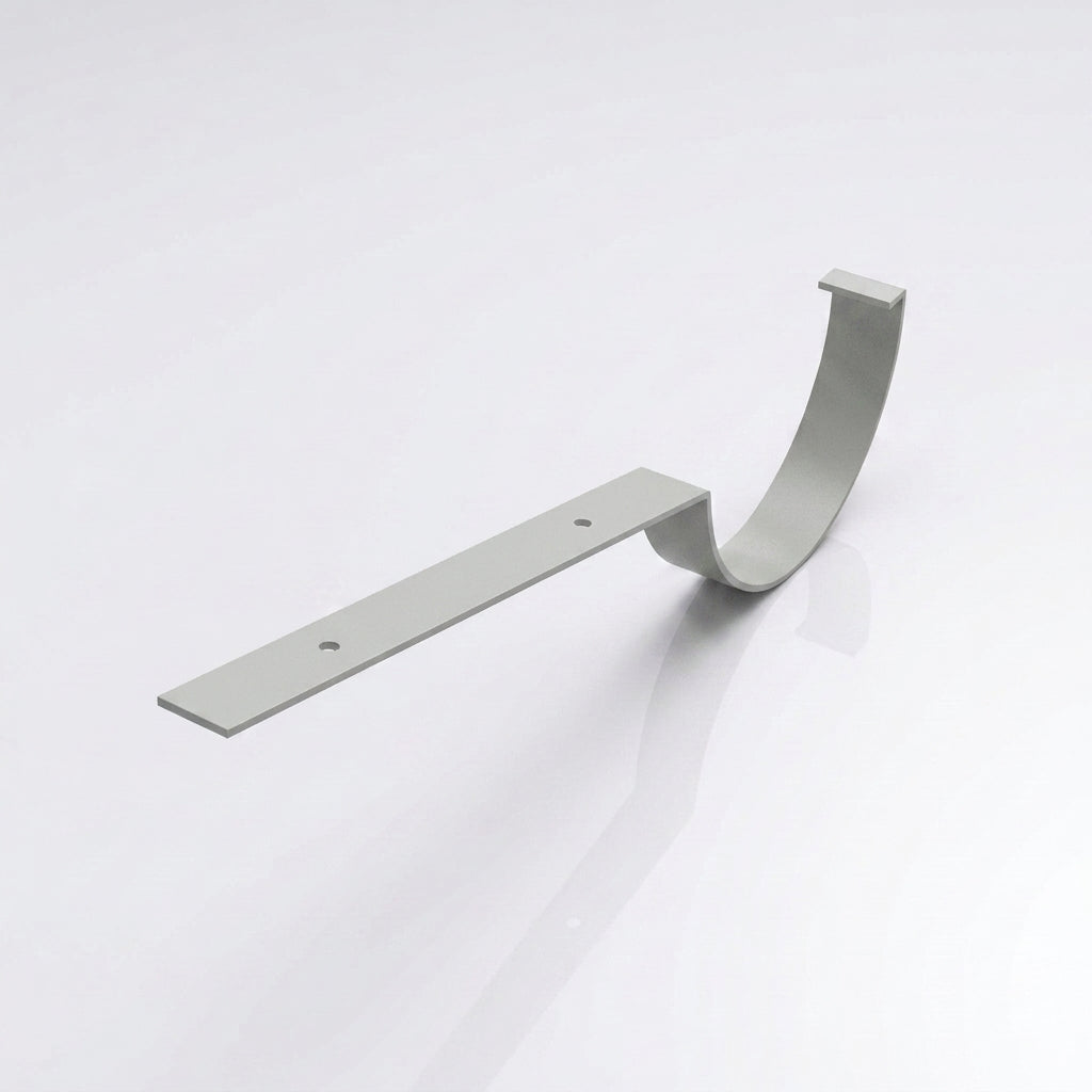 130mm Aluminium Gutter Top Rafter Bracket — RAL 7035