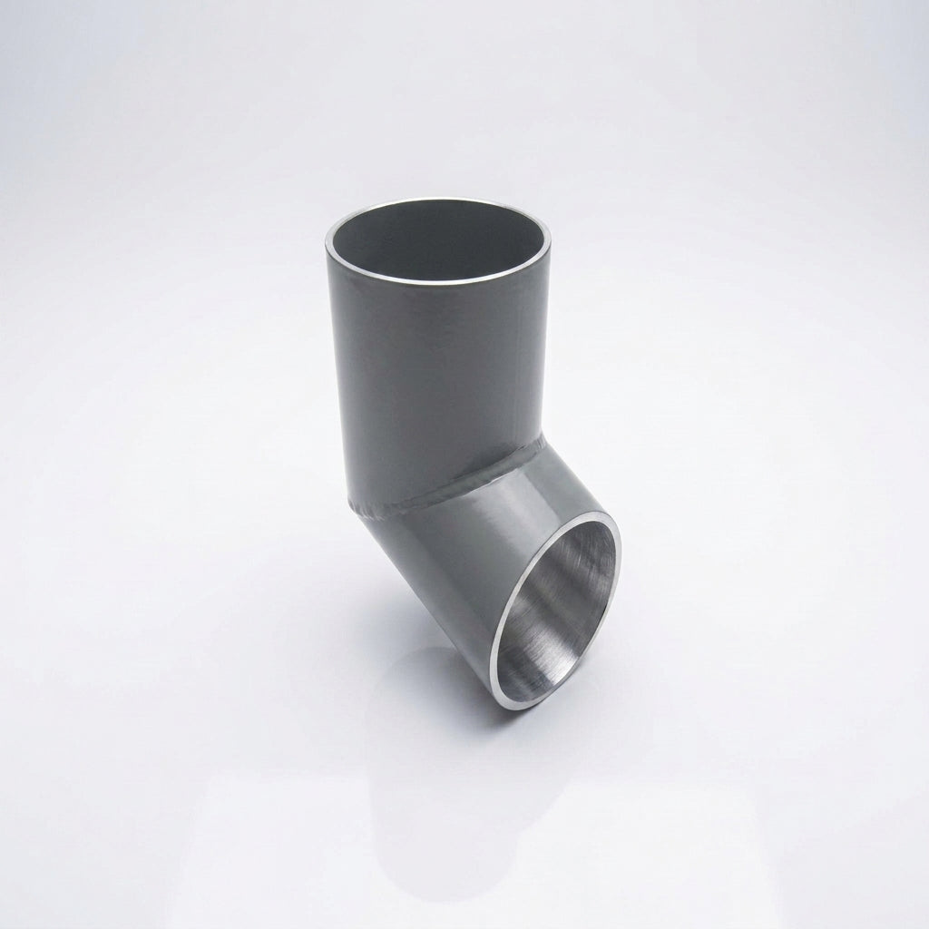63mm Diameter Flush Joint Aluminium Downpipe Shoe — RAL 7037