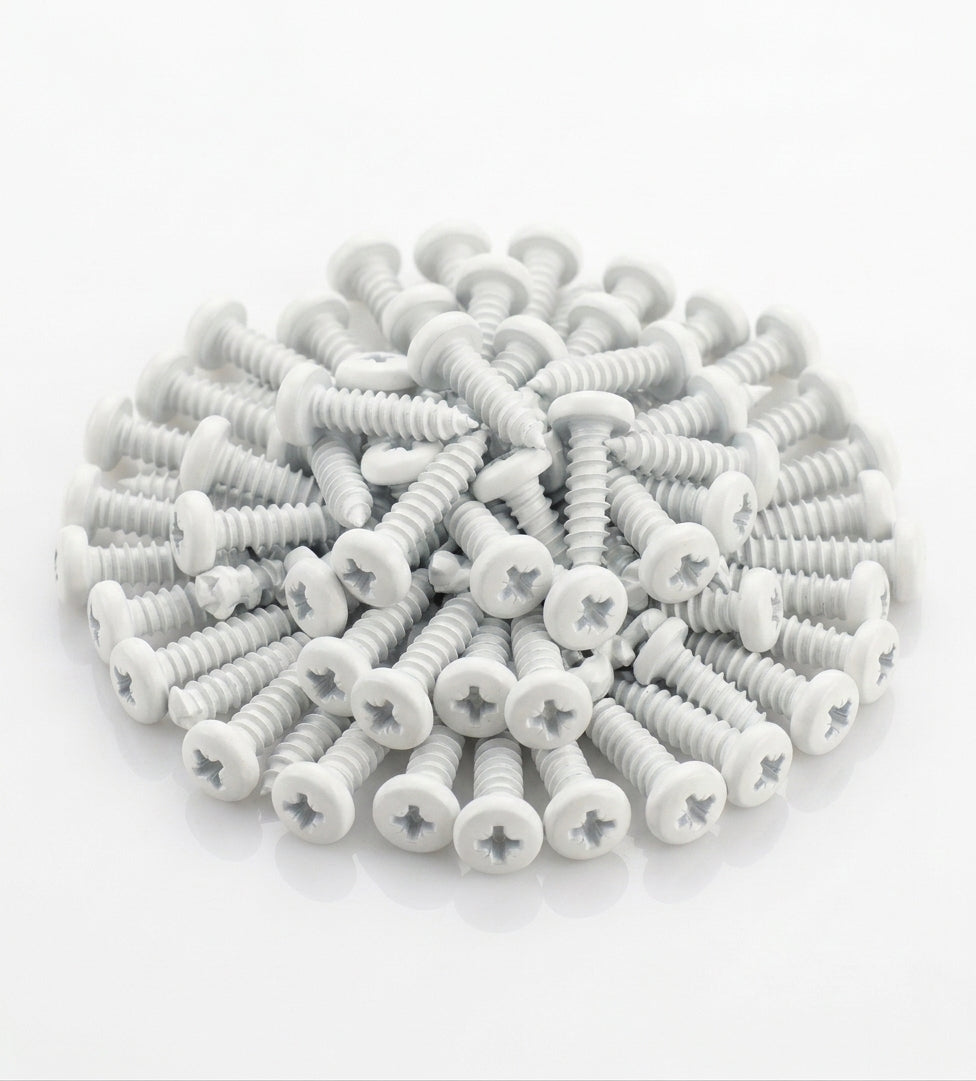 No. 12 × 30mm Pozi Pan Gutter Bracket Fixing Screw (100 Pack) — RAL 9016