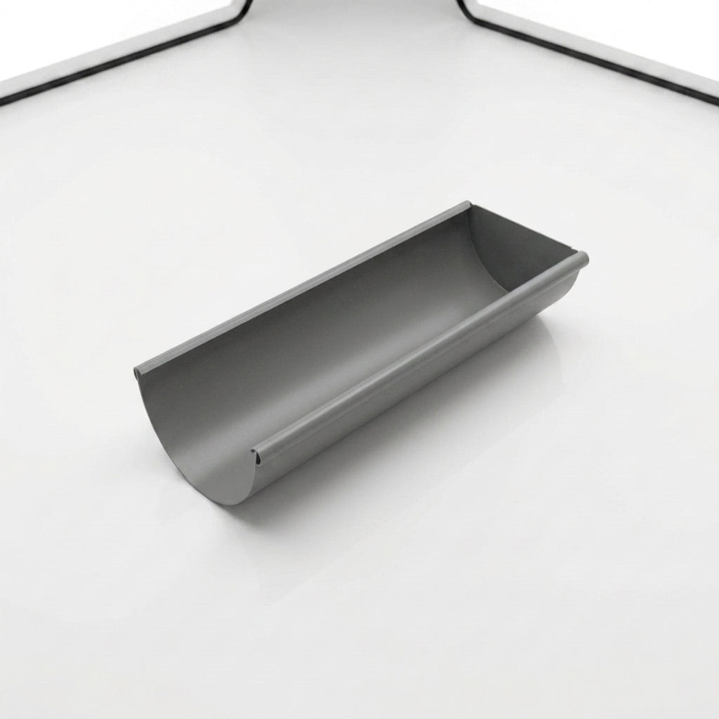 Aluminium Gutter Sample - Standard Profile — RAL 7037