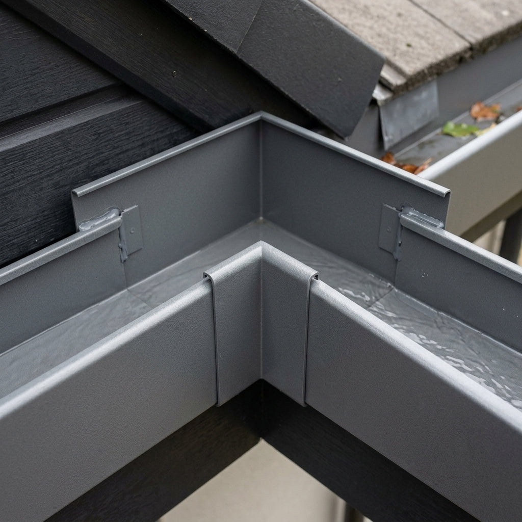 90° Aluminium Box Gutter Angle 135 x 100mm