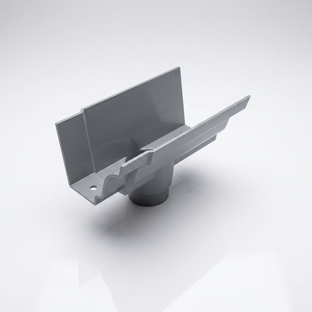 Moulded Ogee Gutter Outlet 63mm Dia, 125 x 100mm (view 2)