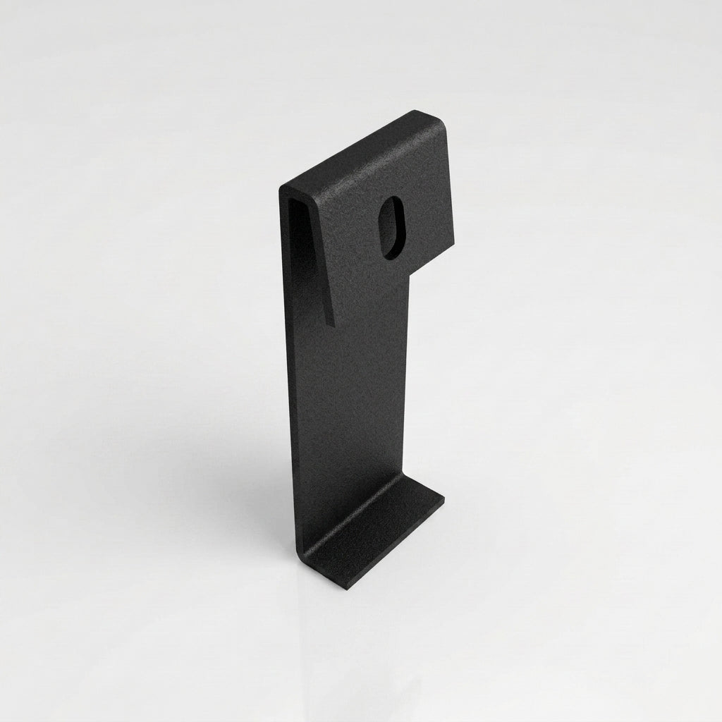 Moulded Ogee Gutter Direct Fix Bracket 125 x 100mm — Textured Black