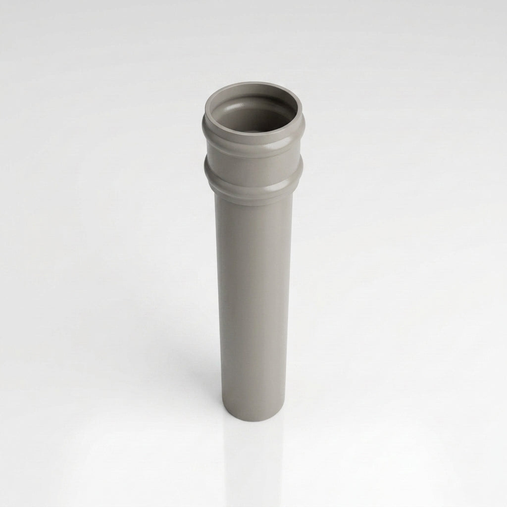 Traditional Non-Eared Downpipe 76mm Diameter × 3m Length — RAL 7036