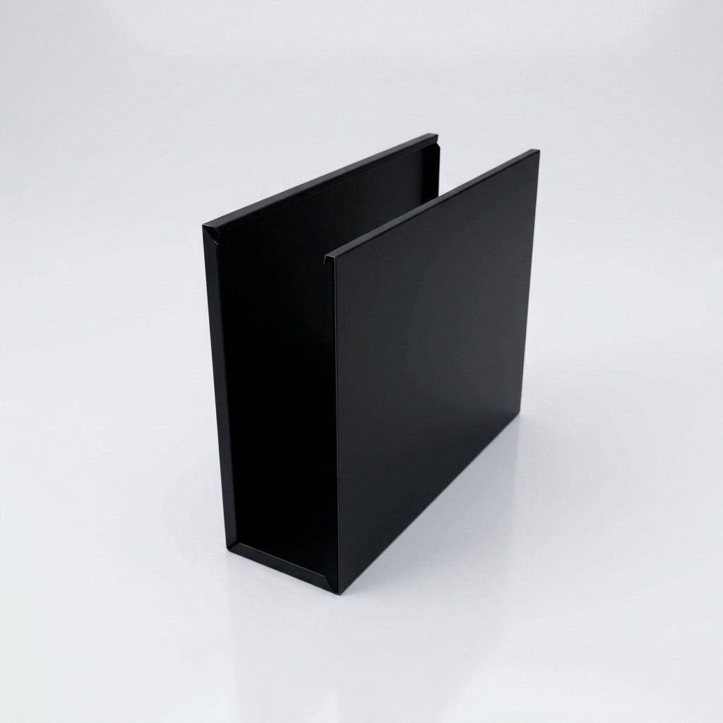 V Return Aluminium Fascia Board Gable Box Ends — RAL 9005